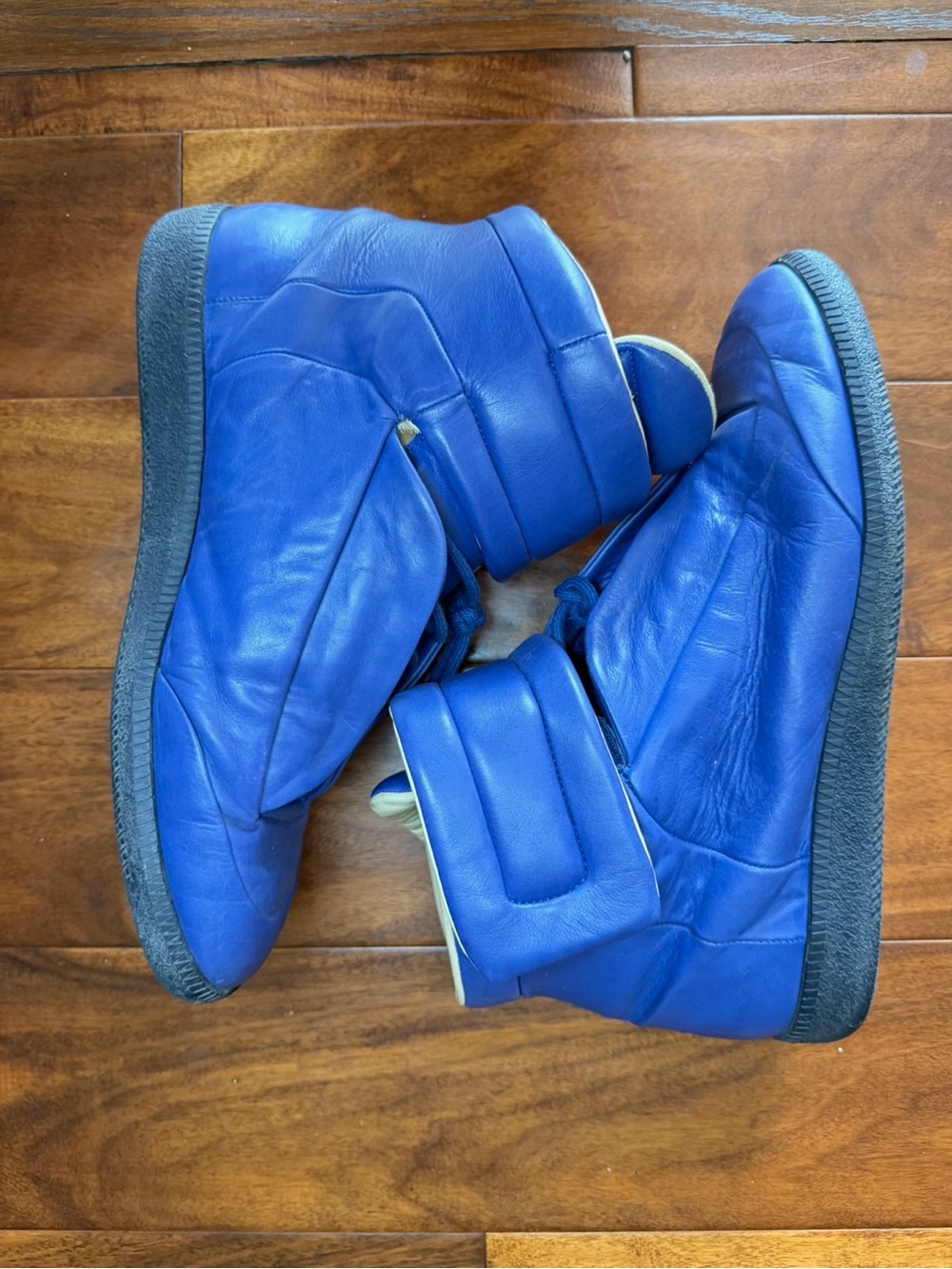 Maison Martin Margiela Futures Blue High-Top Sneakers